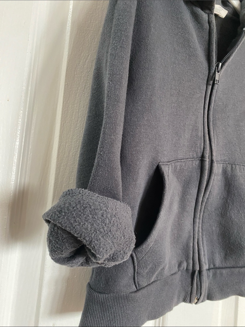 H&M Kids Classic Zip-Up Hoodie - Charcoal Grey - Size 5T/6 (EUC) - Picture 8 of 12